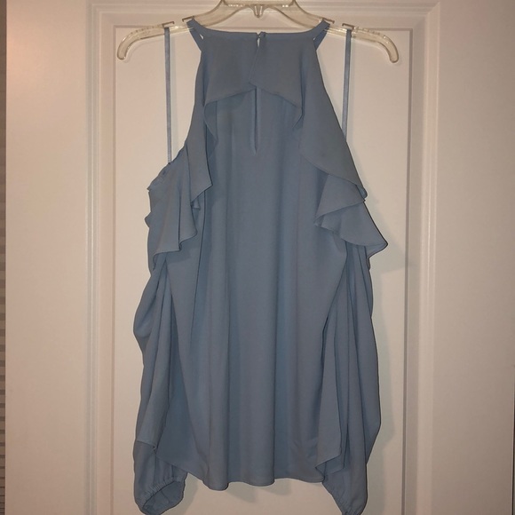 Cold Shoulder Ruffle Flounce Top - Picture 3 of 3